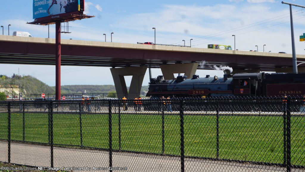 2816 + CP Intermodal Train